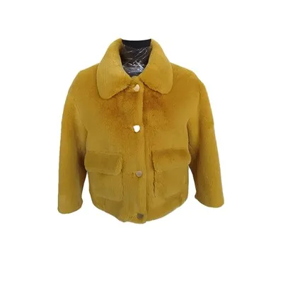 Kort fuskpälsjacka dam